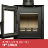 US Stove TH-100 Tiny Wood Stove 750 sq. ft. 26,000 BTU Accepts 11" Logs New