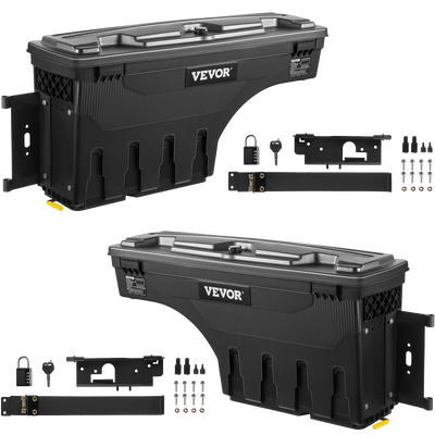 Vevor Truck Tool Box 6.6 Gal Capacity Double-Layered Security Fits 2007-2021 Toyota Tundra Left or Right Mount New