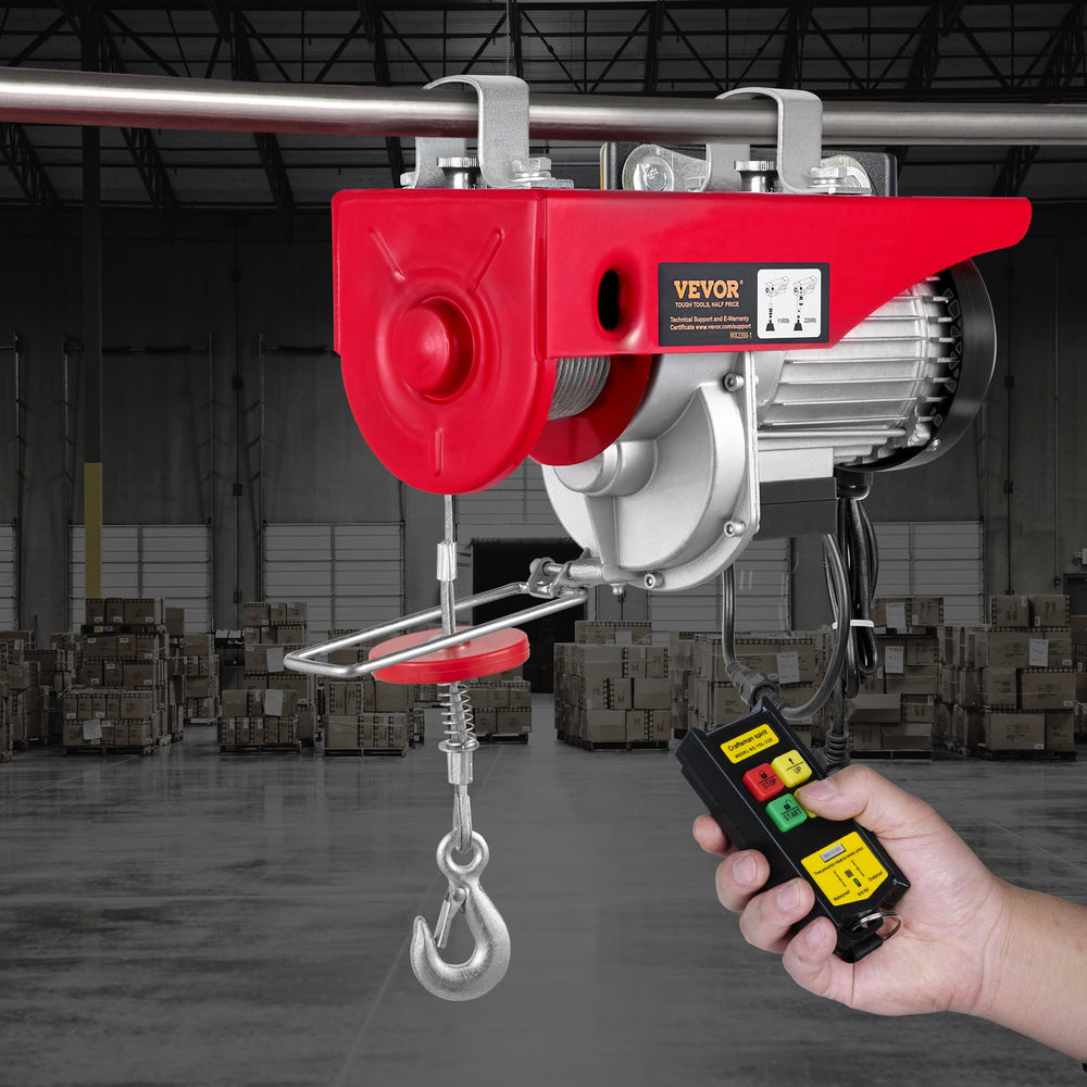 Vevor Electric Hoist 2200 lbs Lifting 1600W 120V 40' Steel Cable And Wireless Remote New