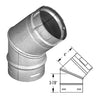 ComfortBilt 45 Degree Elbow Piping for Corner Installation New (Fits all Comfortbilt models)