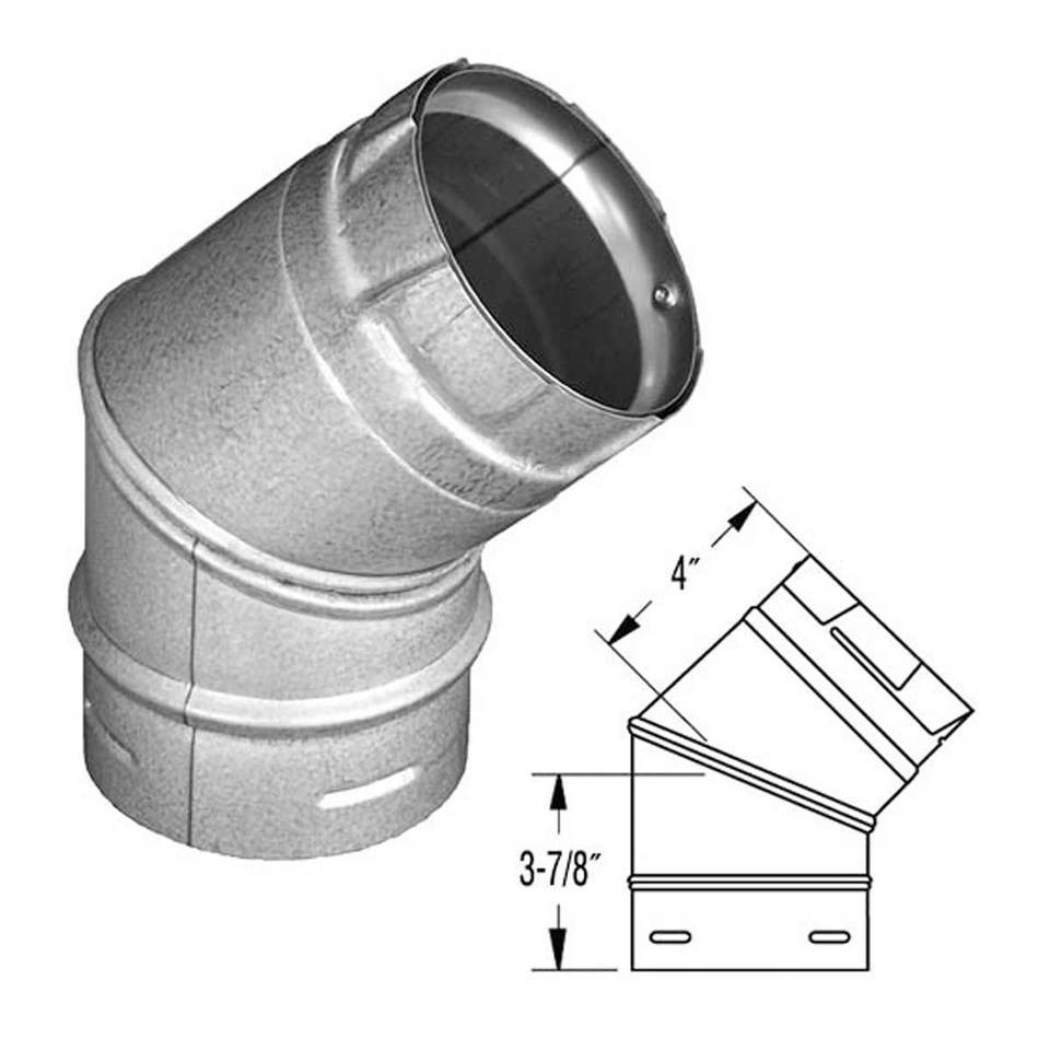 ComfortBilt 45 Degree Elbow Piping for Corner Installation New (Fits all Comfortbilt models)