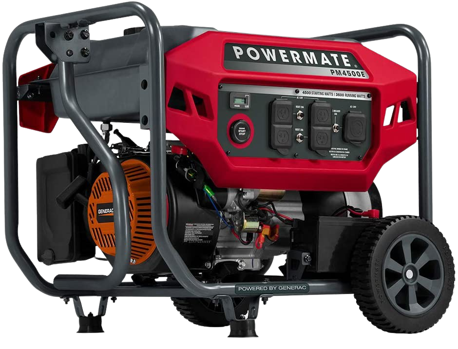 Generac/Powermate PM4500E 3600W/4500W Gas Electric Start Generator New