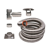 Drolet VOLKA-625 6" X 25' Vortex Stainless Flex Liner Kit for Wood Stove