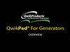 Qwikpad Lightweight Pad 180 MPH Wind For 9-26kW Air Cooled Generac / Kohler / Cummins Generators New (Can only be purchased together with a generator)