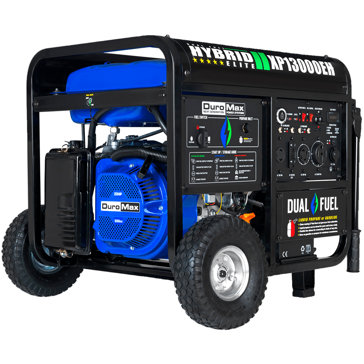 DuroMax XP13000EH 10500W/13000W Electric Start Dual Fuel Generator New